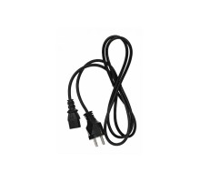 Кабель компьютер - розетка 220V EU (прямой)<VDE> 3GX0,75mm2, 1,8m, медь, Telecom <TE021-CU0.75-1.8> VCOM TE021-CU0.75-1.8M