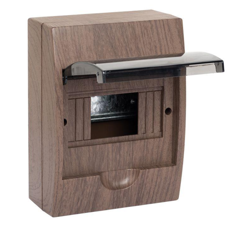 EKF pb40-n-6-dark Щит распределительный навесной ЩРН-П- 6 темное дерево IP41 EKF PROxima