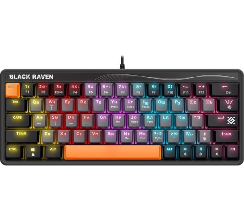 Клавиатура MECHANICAL BLK RAVEN GK-417 RU RGB 45413 DEFENDER