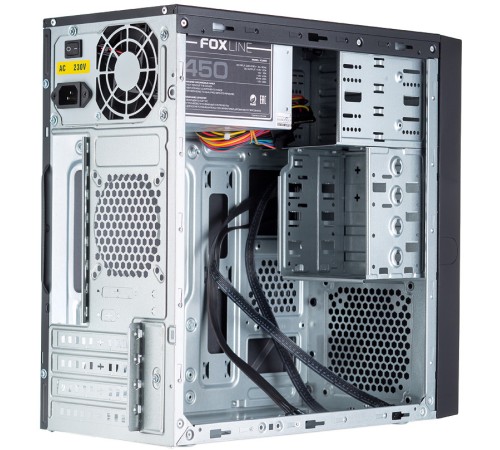 Корпус с блоком питания 500Вт. Foxline FL-733-FZ500R