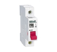 Выкл. нагр. 1Р 20А ВН-102 | 17001DEK | DEKraft