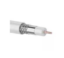 Rexant 01-2221 Кабель RG-6U+CU, (64%), 75 Ом, 100м., белый  REXANT