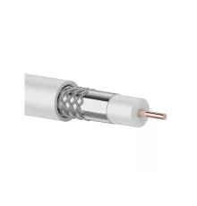 Rexant 01-2221 Кабель RG-6U+CU, (64%), 75 Ом, 100м., белый  REXANT