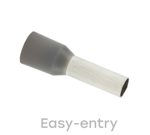 EKF nhvi-4.0-9 Наконечник штыревой втулочный изолированный  НШвИ 4,0-9 (50шт.) EKF PROxima