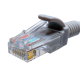 Патч-кордUTP 5e 4x2 26AWG (7x0.16mm) Cu LSZH серый 1м