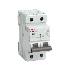 EKF mcb6-2-20C-av Выключатель автоматический AV-6 2P 20A (C) 6kA EKF AVERES