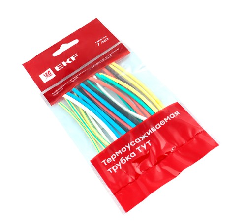 Трубка термоусаживаемая ТУТ нг 2/1 (7 цветов по 3шт) 100мм PROxima