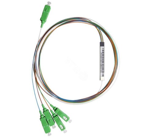 PLС сплиттер 1х4, 0.9мм, SC/APC