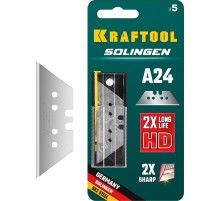 Лезвия трапециевидные KRAFTOOL SOLINGEN А24, 5 шт