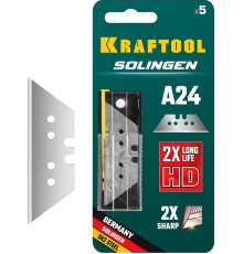 Лезвия трапециевидные KRAFTOOL SOLINGEN А24, 5 шт