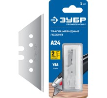 ЗУБР А24 трапециевидные лезвия, 5 шт [09712-24-5]