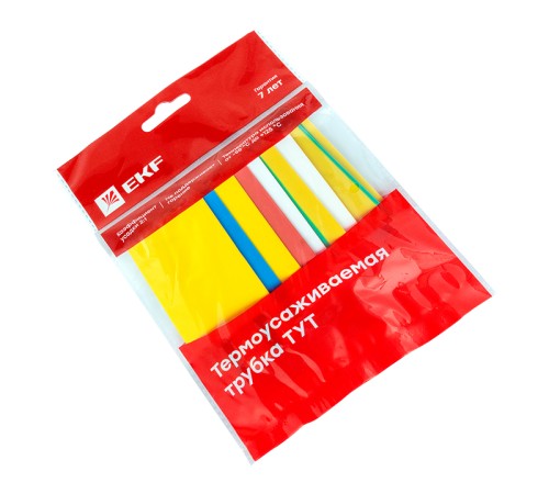 Трубка термоусаживаемая ТУТ нг 20/10 (7 цветов по 3шт) 100мм PROxima