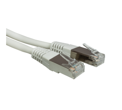 Патч-корд FTP 5e 4x2 26AWG (7x0.16mm) Cu LSZH серый 1м