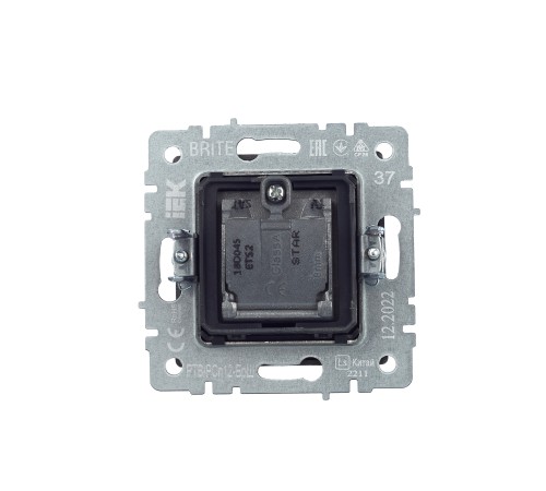 IEK BR-AF20-O-K37 BRITE Роз. двойная TV+SAT РТВ/РСп12-БрШ шамп.