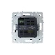BRITE Розетка USB A+A 3.1А РЮ10-1-БрЧ черный