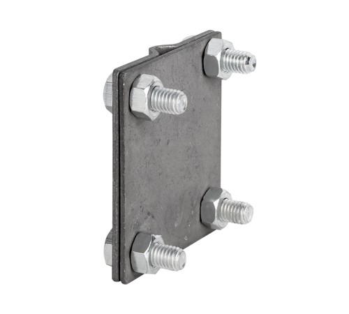 Зажим универсальный полоса 40 - прут 10 (пластина 70x70мм) HZ PROxima