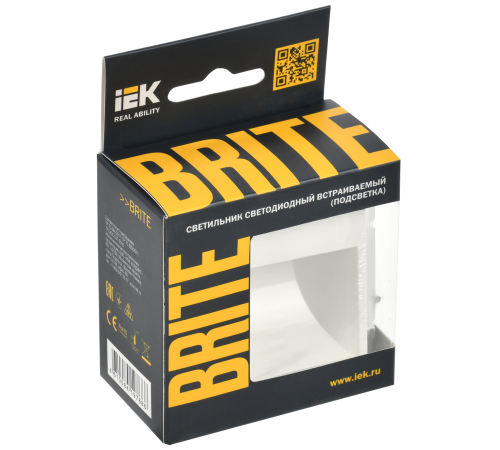 BRITE Подсветка LED встраиваемая ПЛ20-БрБ белый