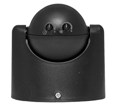 ИК датчик движения наст. 1200Вт 180гр. до 12м IP44 MS-39b черный PROxima