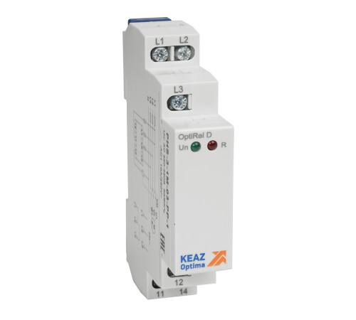 Реле контроля фаз OptiRel D PHS-3-1M-03-PP-1 чередования обрыва фаз 3Ф 1СО