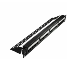 Патч-панель 19'. 24 порта RJ-45. UTP. Cat.5e. 1U