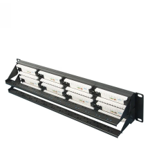 Патч-панель 19'. 48 портов RJ-45. UTP. Cat.5e. 2U