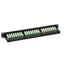 Патч-панель высокой плотности 19'. 48 портов RJ-45. UTP. Cat.5e. 1U