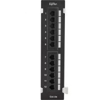Патч-панель настенная 12 портов RJ-45. UTP. Cat.5e