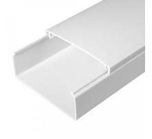 Кабель-канал белый 2-й замок в п/э 100х40 (8 м/уп)