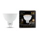 Лампа светодиодная Gauss Black 5Вт цок.:GU5.3 рефлектор 220B 3000K св.свеч.бел.теп. MR16 (упак.:1шт) (101505105)
