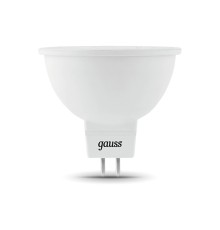 Лампа светодиодная Gauss Black 5Вт цок.:GU5.3 рефлектор 220B 3000K св.свеч.бел.теп. MR16 (упак.:1шт) (101505105)
