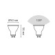 Лампа светодиодная LED 9 Вт 830 лм 6500К AC150-265В GU10 софит MR16 холодная Black Gauss