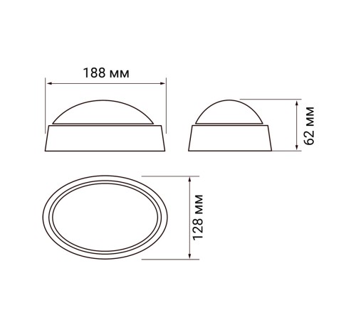 Светильник пылевлагозащищенный PBH-PC-OA 12W 800Lm 4000K белый AC 230V/50Hz JazzWay 1024602A