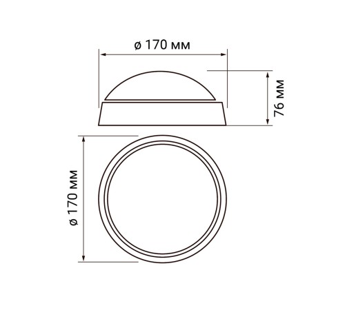 Светильник пылевлагозащищенный PBH-PC-RA 12W 900Lm 4000K белый AC 230V/50Hz JazzWay 1024626A