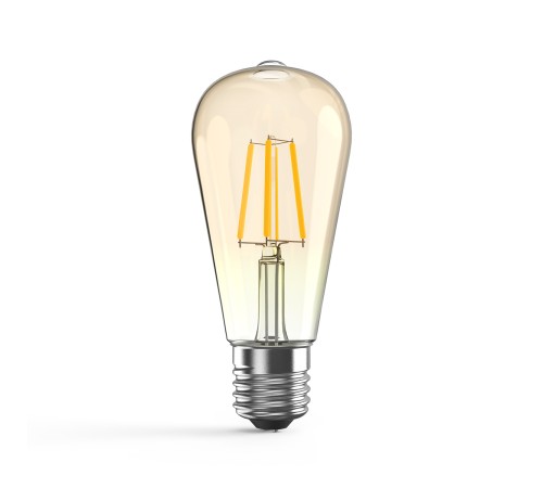 Лампа филам. Gauss Filament ST64 6Вт цок.:E27 эдисон 220B 2400K св.свеч.бел.теп. (упак.:1шт) (102802006)