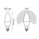 Лампа светодиодная LED 7 Вт 590 лм 4100К AC150-265В E14 свеча нейтральный диммируемая Black Gauss
