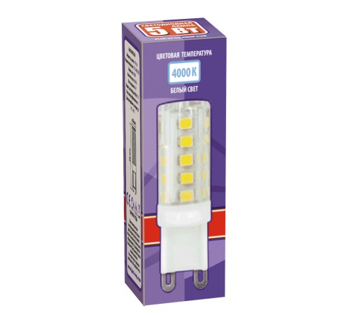 Лампа светодиодная LED 5Вт G9 300Лм белый 220V/50Hz