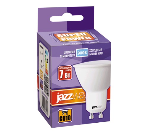 Лампа светодиодная LED 7Вт GU10 230V/50Hz холодный SP