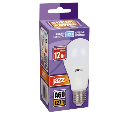 Лампа светодиодная LED 12Вт E27 230V/50Hz холодный матовая груша SP