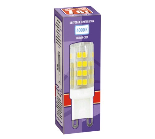 Лампа светодиодная LED 7Вт G9 400Лм 220V/50Hz белый