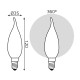 Лампа светодиодная Gauss Filament 104201209 9Вт цок.:E14 свеча 220B 4100K св.свеч.бел.нейт. (упак.:10шт)