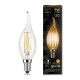 GAUSS 104801109 Светодиодная лампа LED Filament Свеча на ветру E14 9W 680lm 2700K 1/10/50