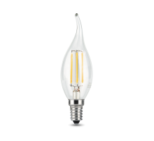 GAUSS 104801209 Светодиодная лампа LED Filament Свеча на ветру E14 9W 710lm 4100K 1/10/50