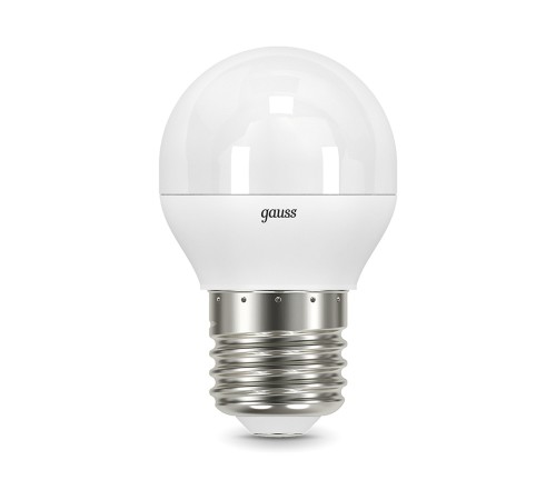 GAUSS 105102207 Светодиодная лампа LED Шар E27 6.5W 550lm 4100K 1/10/100 GAUSS 105102207 Светодиодная лампа LED Шар E27 6.5W 550lm 4100K 1/10/100