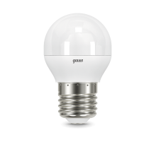 Лампа светодиодная LED 7 Вт 550 лм 4100К AC150-265В E27 шар P45 нейтральный шаговое диммирование выключателем Black