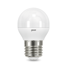 Лампа светодиодная LED 7 Вт 550 лм 4100К AC150-265В E27 шар P45 нейтральный шаговое диммирование выключателем Black
