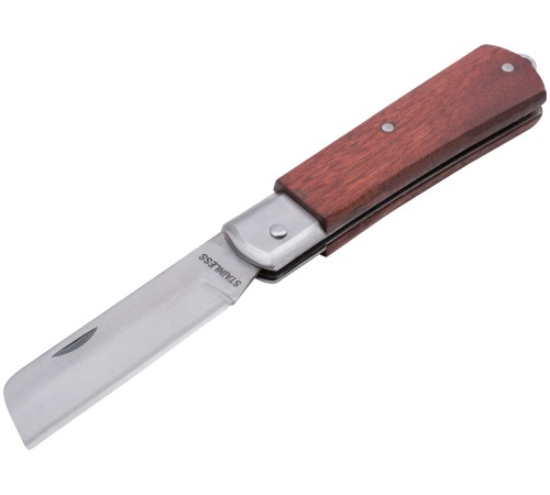 FIT 10524 Нож электрика нержавеющий Профи, прямое лезвие FIT 10524 Нож электрика нержавеющий Профи, прямое лезвие
