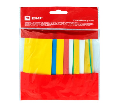 Трубка термоусаживаемая ТУТ нг 20/10 (7 цветов по 3шт) 100мм PROxima