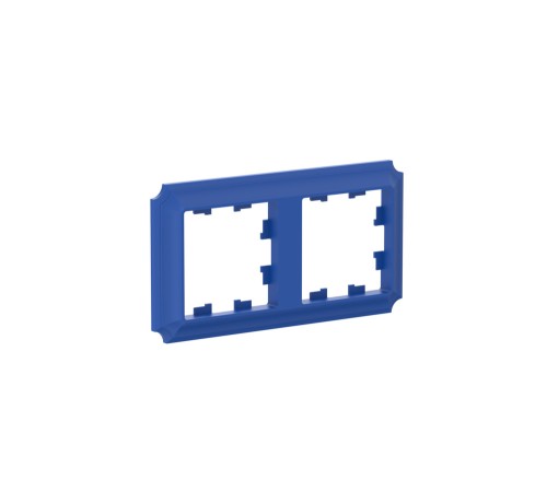 ATLASDESIGN ANTIQUE 2-постовая рамка, универсальная, АКВАМАРИН ATLASDESIGN ANTIQUE 2-постовая рамка, универсальная, АКВАМАРИН