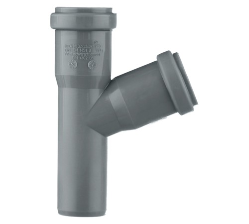 Тройник канализационный 67 град. 32