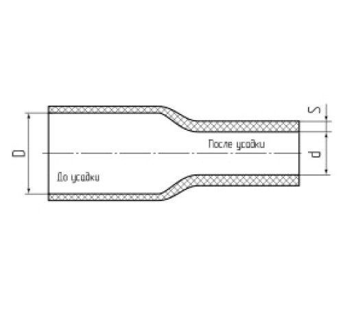 Трубка термоусадочная ТУТнг-LS-6/3 черн